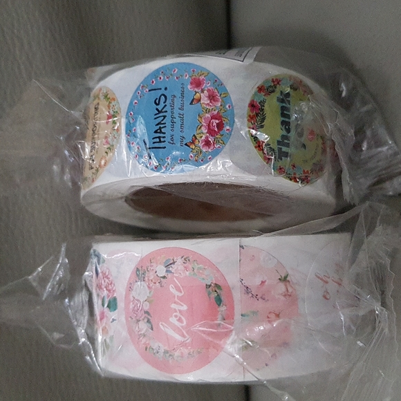 Other - 2 rolls thank you and love stickers